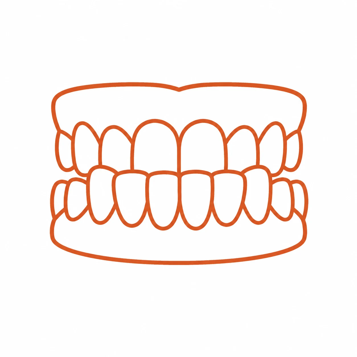 Overbite bite illustration